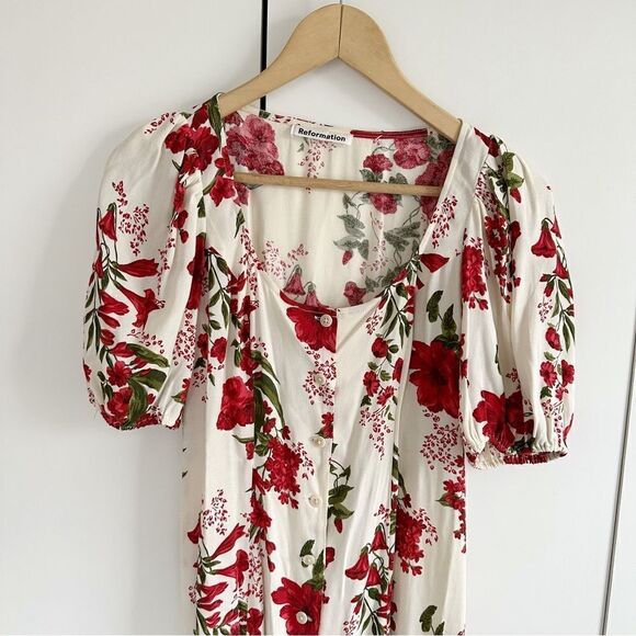 Reformation Beechwood Dress in Georgette - Picture 2 of 5